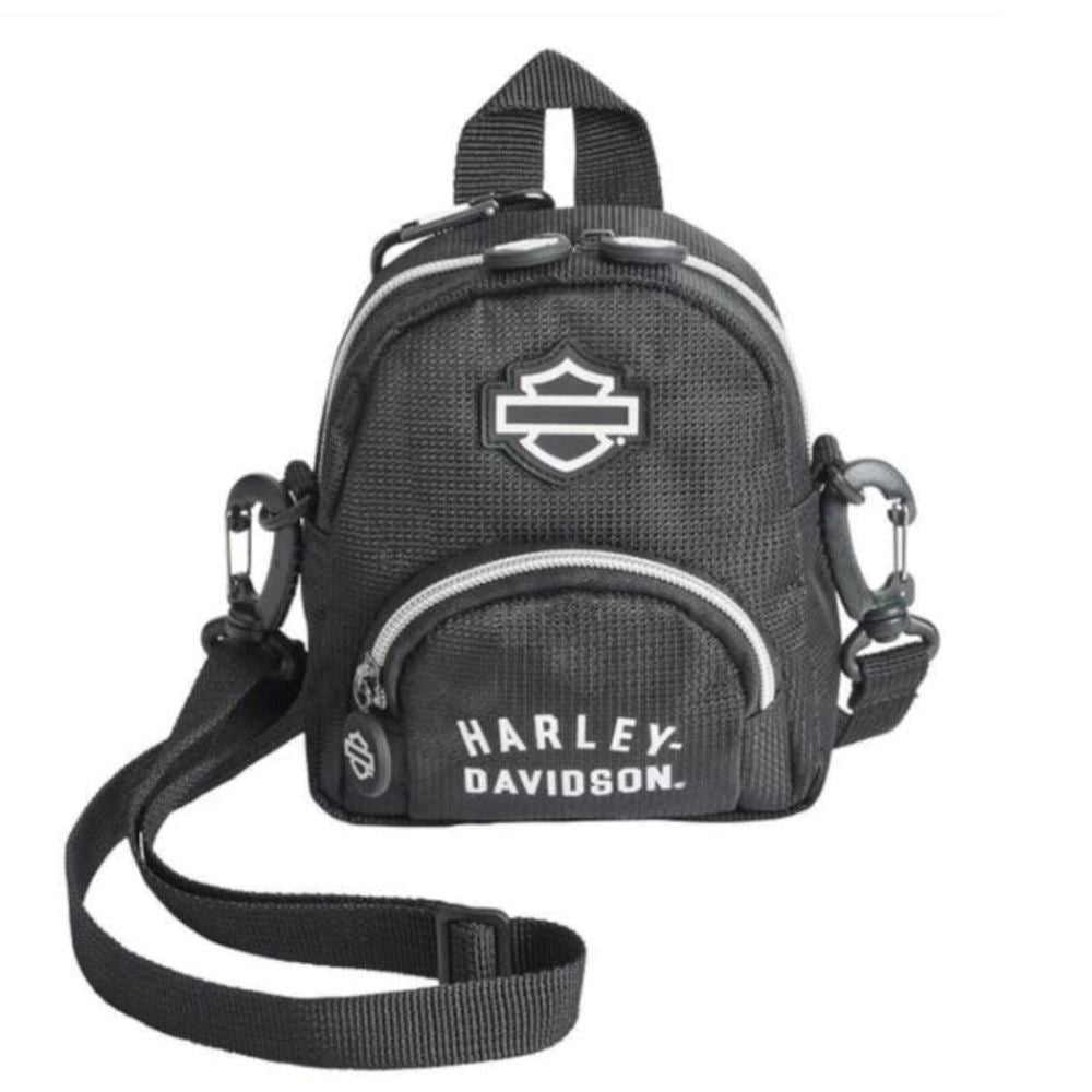 Rare Vintage Harley Davidson Black Rubber Backpack Denim Bag~Unique | eBay